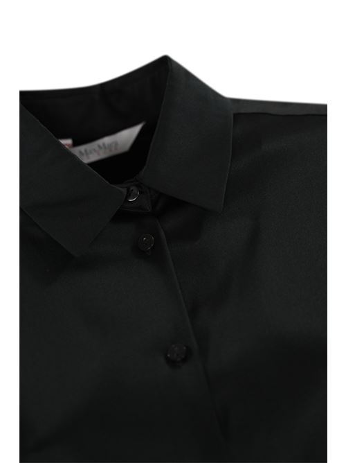 Camicia Finire in raso di seta Nero MAX MARA LEISURE | 2426116018600003